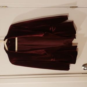 Vero Moda Velvet Blazer Merlot size M